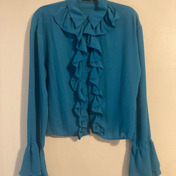Hendrix Vibe Ruffle Blouse - Picture 1 of 3